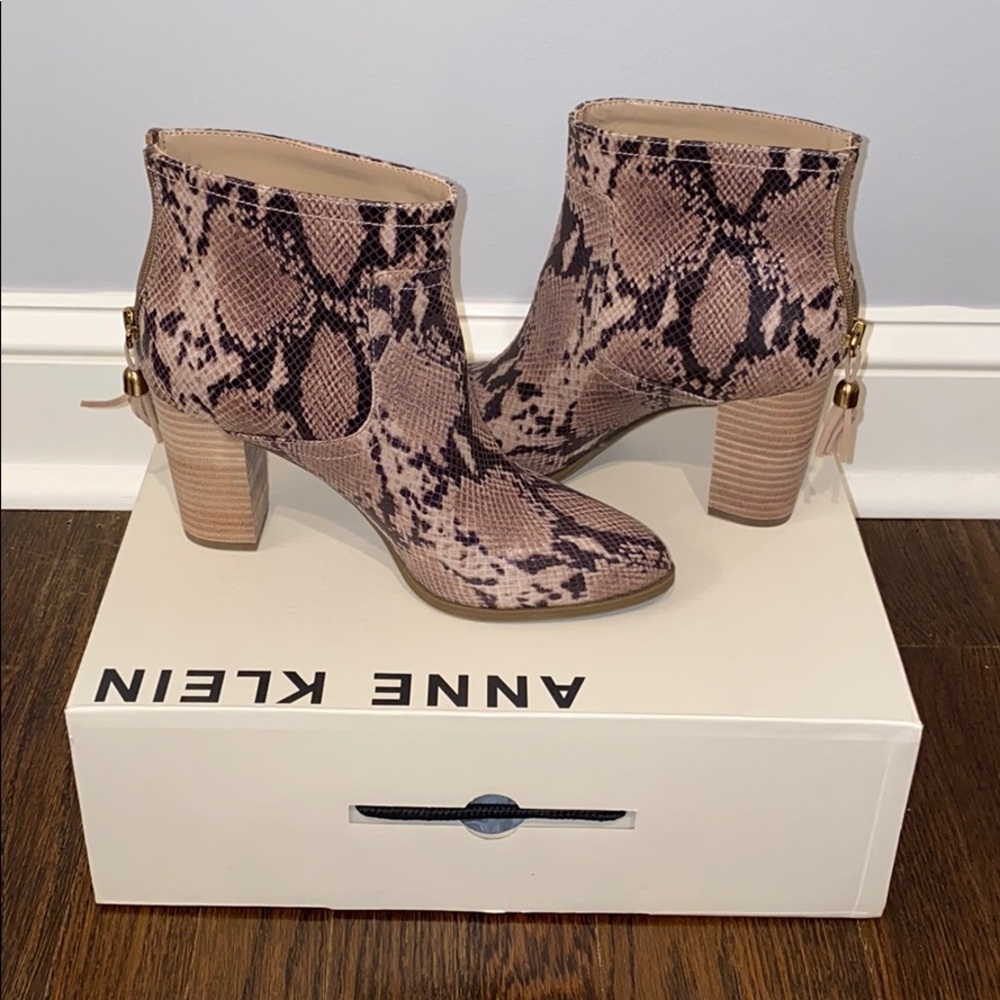 Anne Klein Smoke Multi Ankle Boots